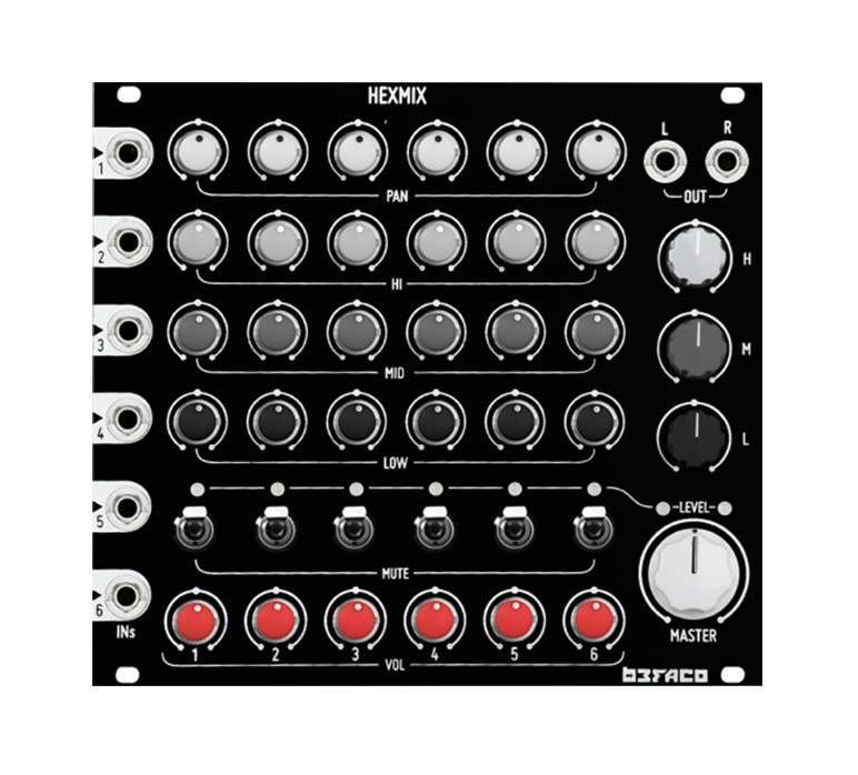 Befaco Hexmix six-channel performance mixer