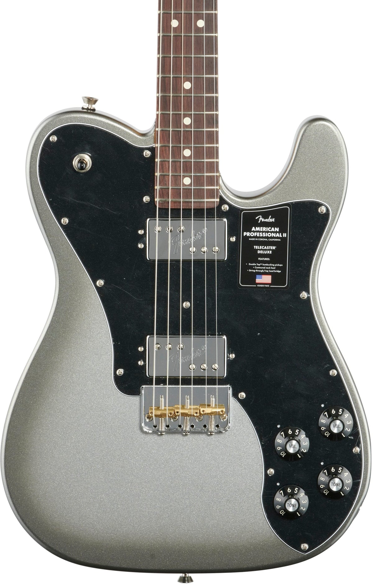 Fender American Pro II Telecaster Deluxe Electric Guitar, Rosewood Fingerboard (with Case)
