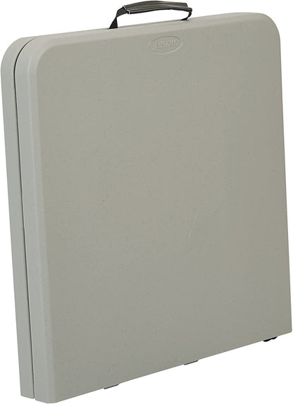Office Star Products 4-Foot Height-Adjustable Folding Resin Table Light Gray