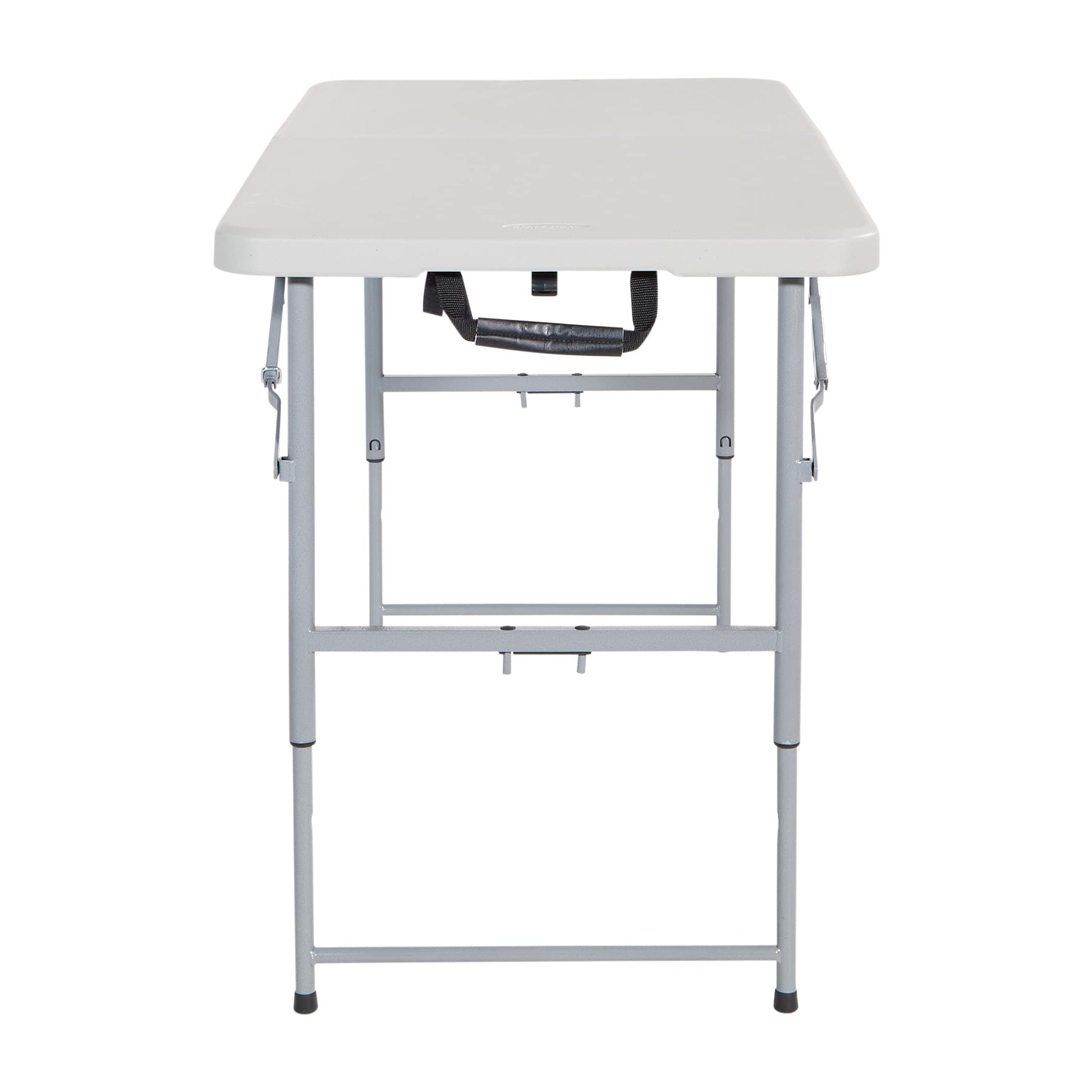 Office Star Products 4-Foot Height-Adjustable Folding Resin Table Light Gray