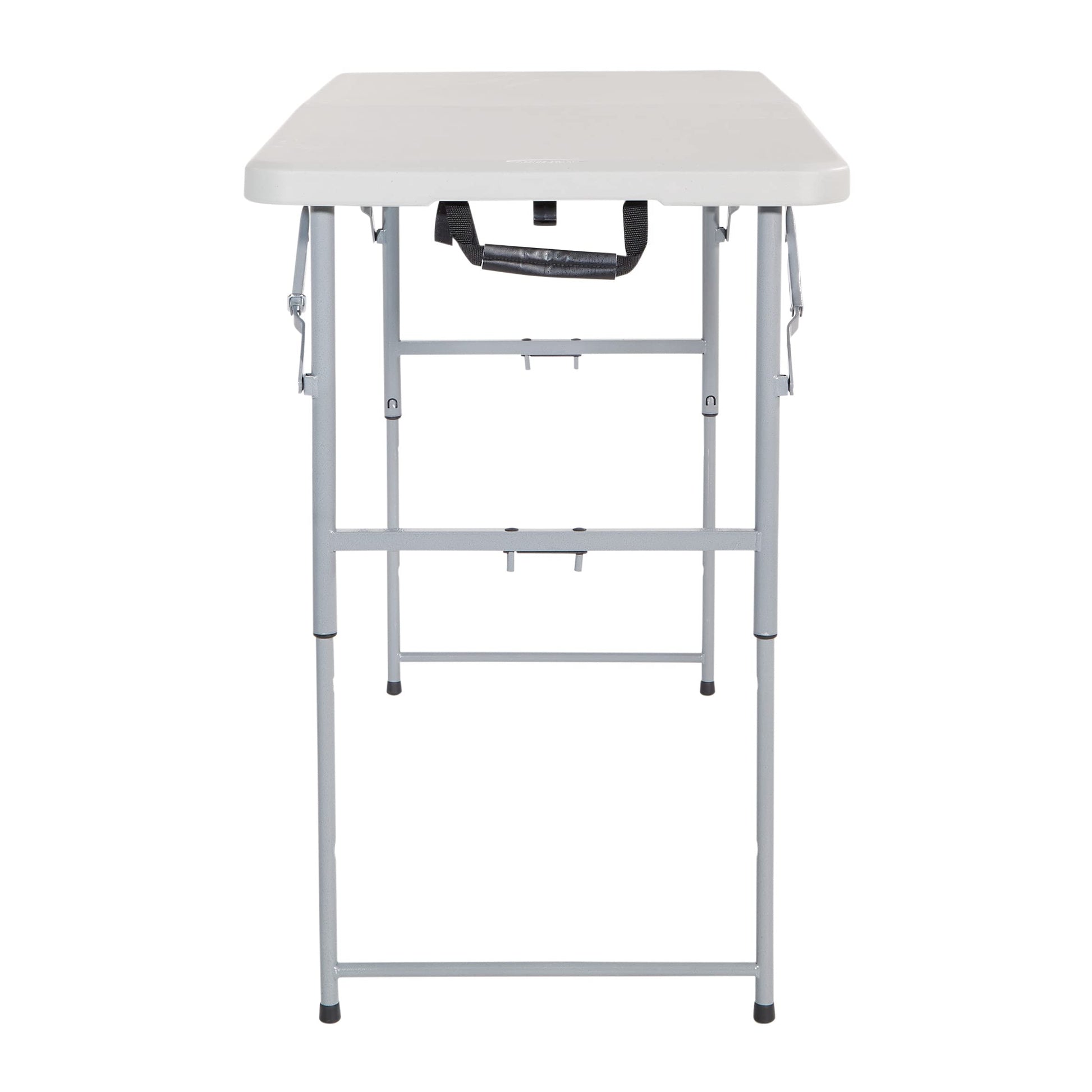 Office Star Products 4-Foot Height-Adjustable Folding Resin Table Light Gray