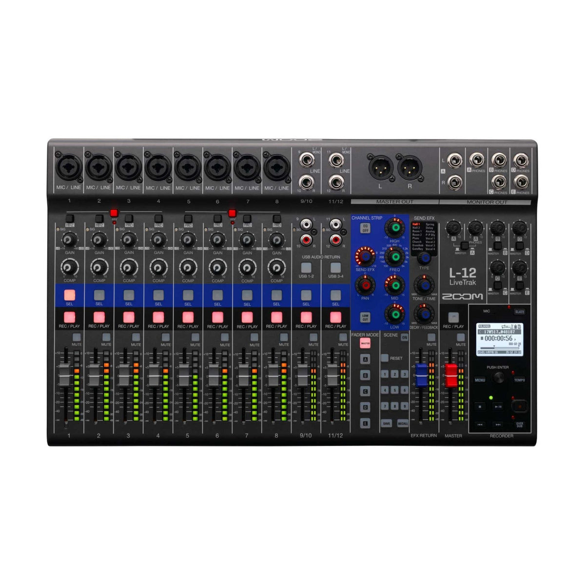 Zoom L-12 LiveTrak Digital Mixer and Recorder