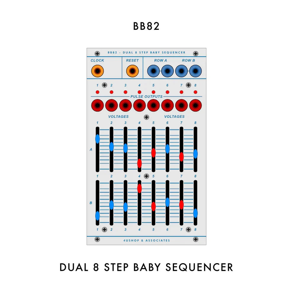 4U Shop -BB82 - Dual 8 Step Baby Sequencer [4U-B]