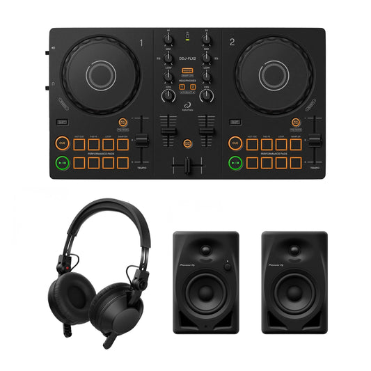 Starter DJ Package - AlphaTheta DDJ-FLX2 Bundle